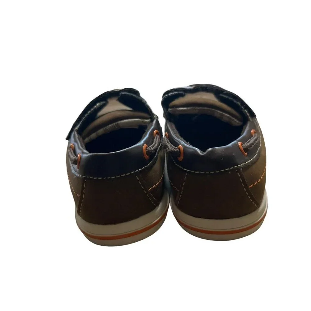 Smartfit Sz 5.5 Brown Velcro Loafers Shoes